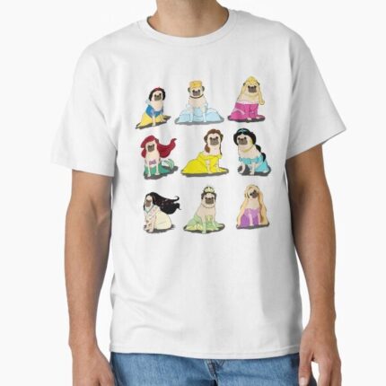 Pug Princesses Version 2 Classic T-Shirt 